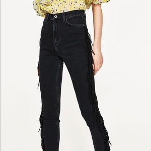 Zara Jeans with Fringe